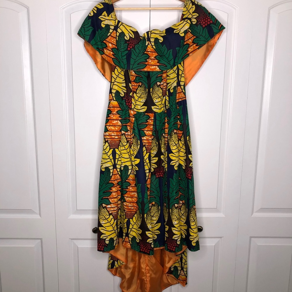 For Her NYC Off The Shoulder Print Dress
